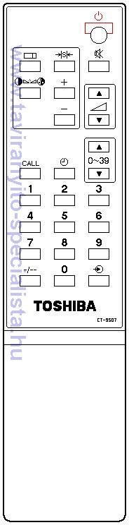 TOSHIBA TV CT-9507 tvirnyt